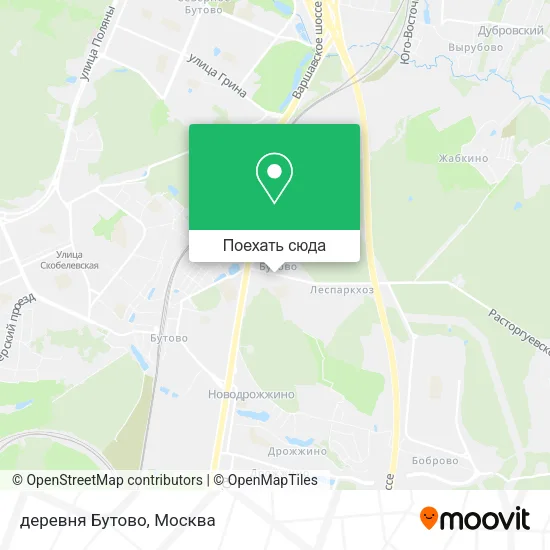 Карта деревня Бутово