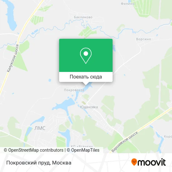 Карта Покровский пруд
