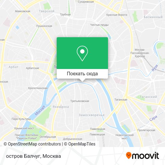 Карта остров Балчуг