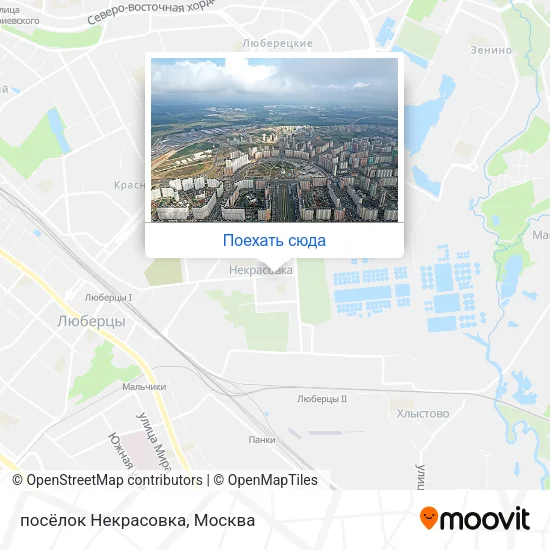 Карта посёлок Некрасовка
