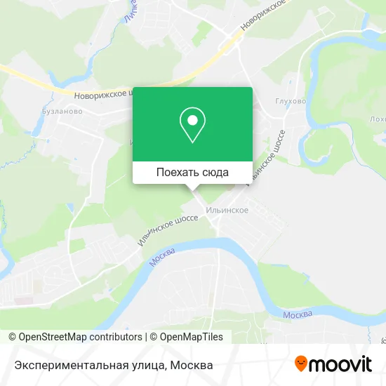 Карта Экспериментальная улица