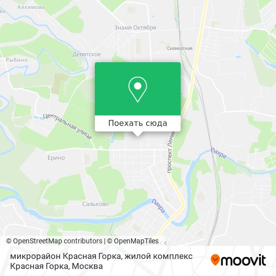 Карта микрорайон Красная Горка, жилой комплекс Красная Горка
