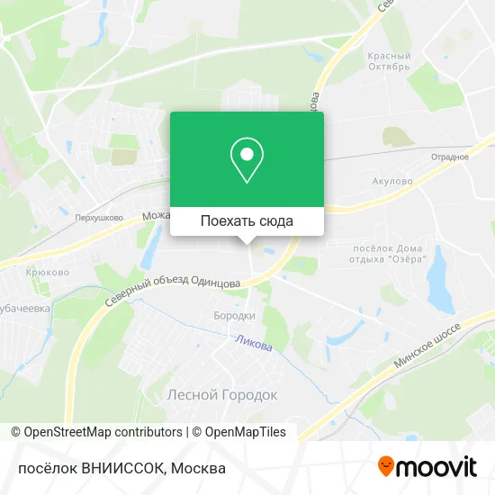 Карта посёлок ВНИИССОК
