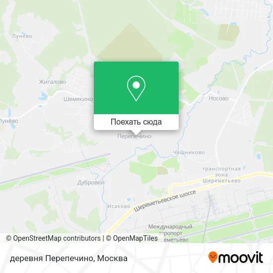 Карта деревня Перепечино