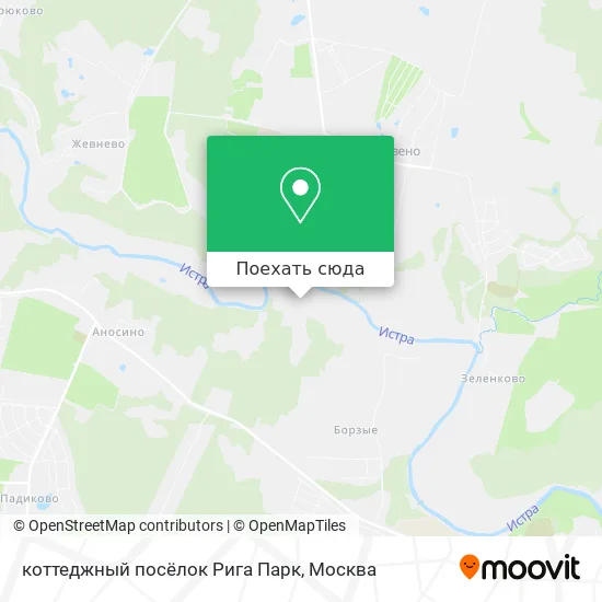 Карта коттеджный посёлок Рига Парк