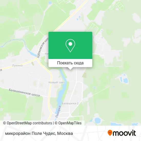 Карта микрорайон Поле Чудес
