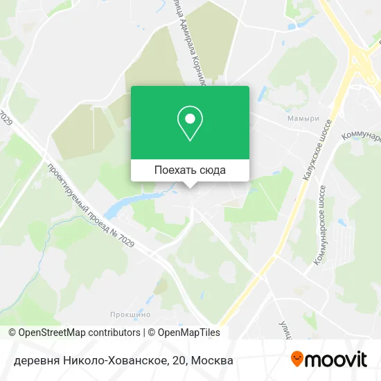 Карта деревня Николо-Хованское, 20