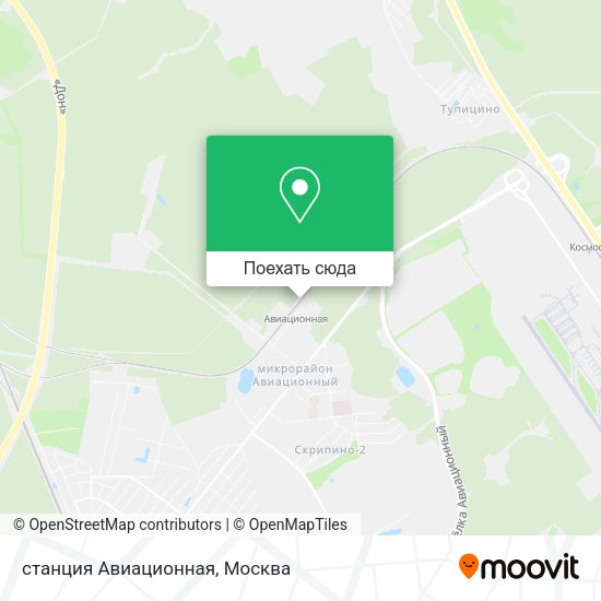Карта станция Авиационная