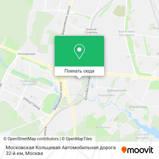 Карта Московская Кольцевая Автомобильная дорога 32-й км