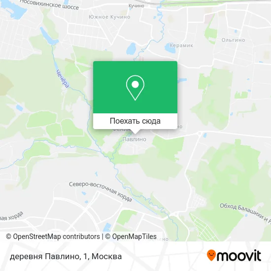 Карта деревня Павлино, 1