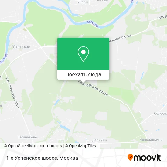 Карта 1-е Успенское шоссе