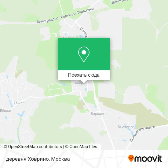 Карта деревня Ховрино