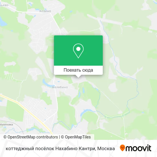Карта коттеджный посёлок Нахабино Кантри