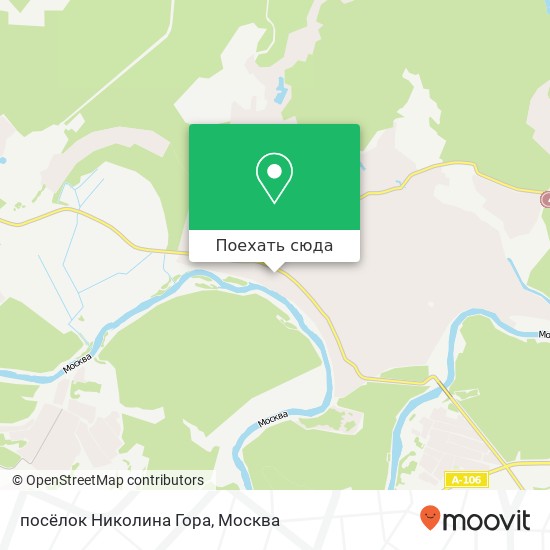 Карта посёлок Николина Гора