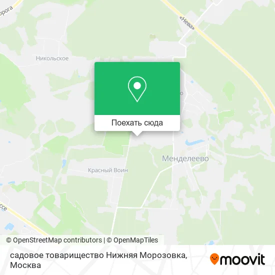 Карта садовое товарищество Нижняя Морозовка