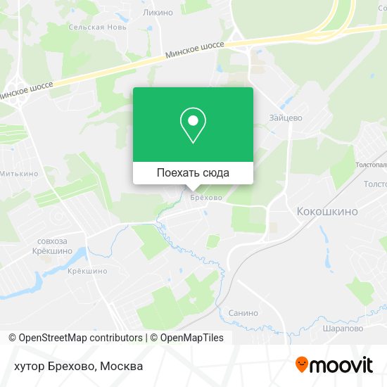 Карта хутор Брехово