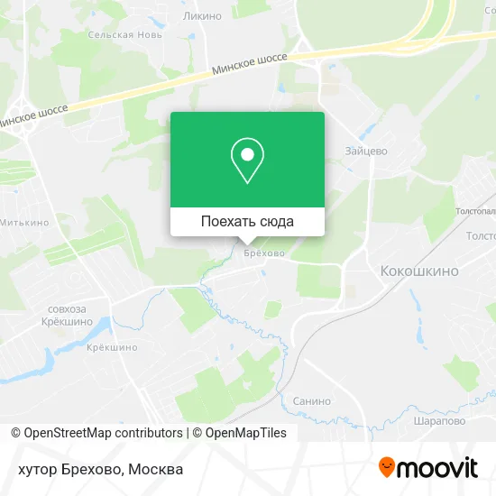 Карта хутор Брехово