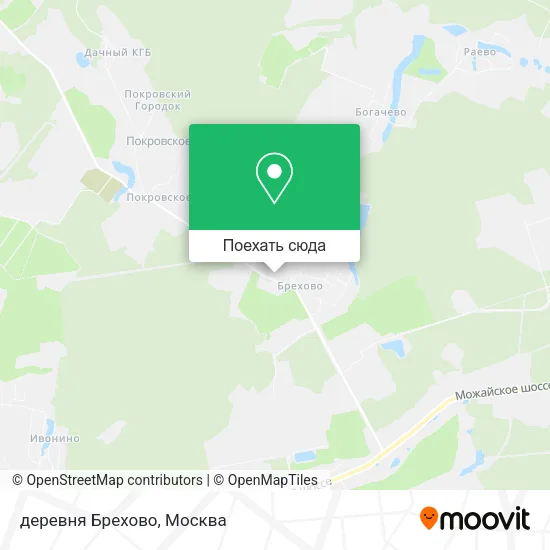 Карта деревня Брехово