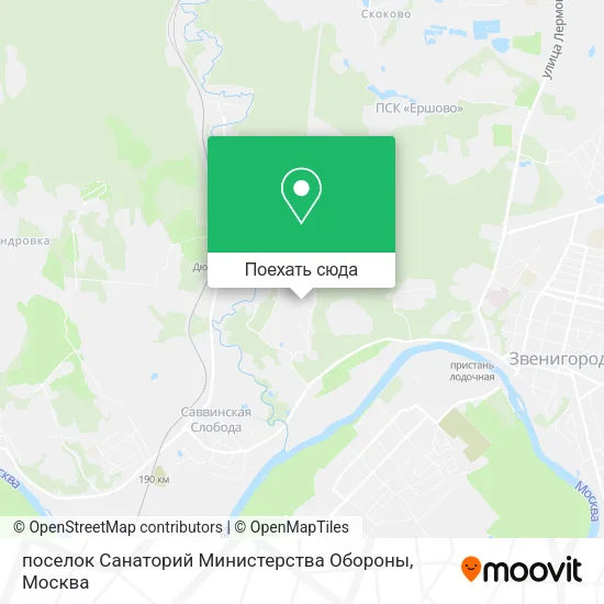Карта поселок Санаторий Министерства Обороны