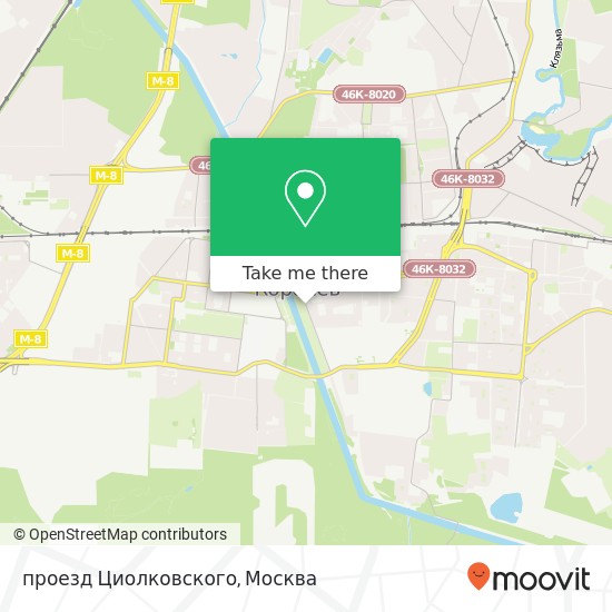 Карта проезд Циолковского