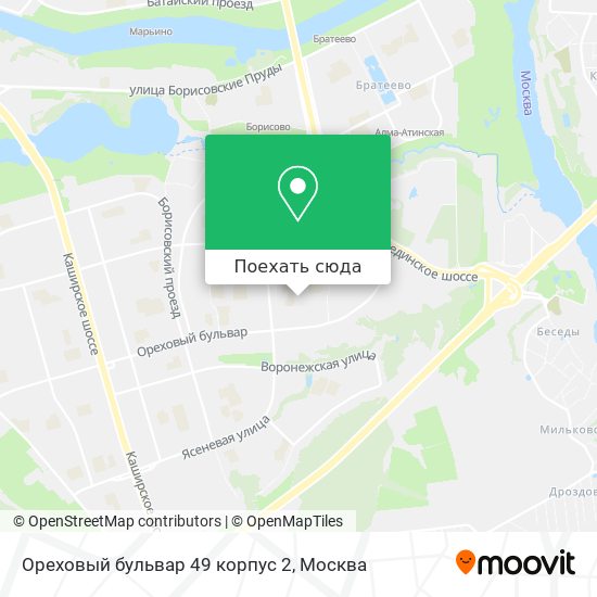 Ореховый бульвар москва карта