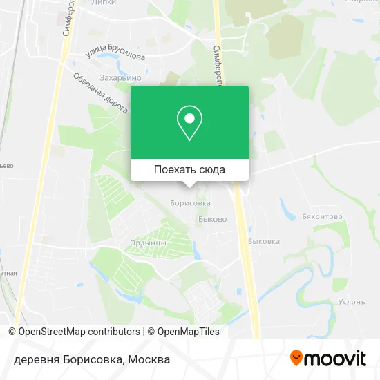 Карта деревня Борисовка