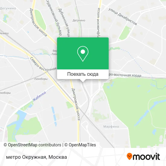 Карта метро Окружная