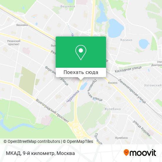 Карта МКАД, 9-й километр