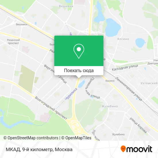 Карта МКАД, 9-й километр