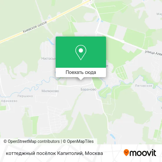 Карта коттеджный посёлок Капитолий