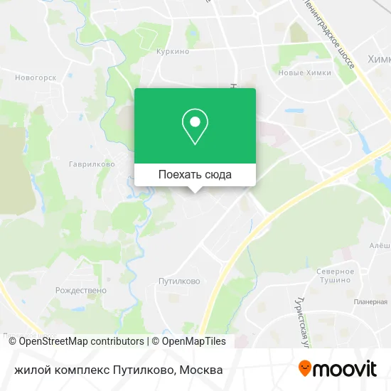 Карта жилой комплекс Путилково