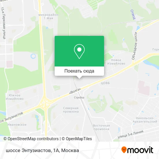 Карта шоссе Энтузиастов, 1А