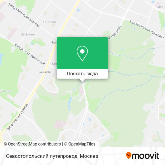 Карта Севастопольский путепровод