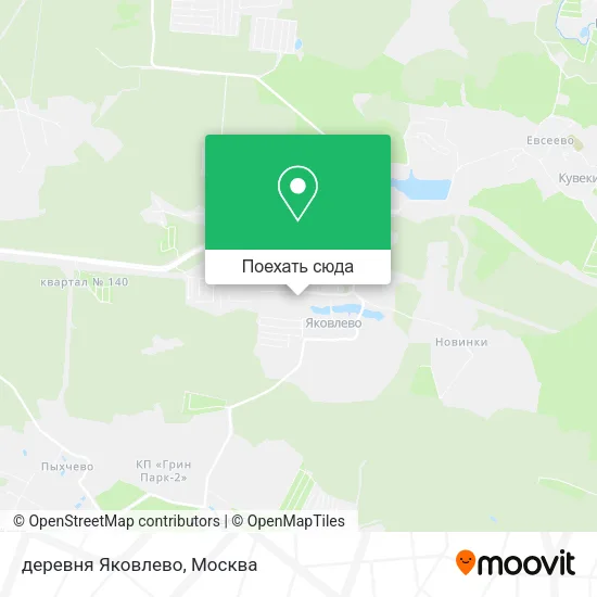 Карта деревня Яковлево