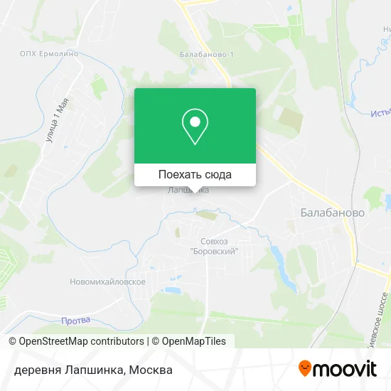 Карта деревня Лапшинка
