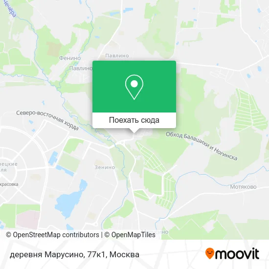 Карта деревня Марусино, 77к1