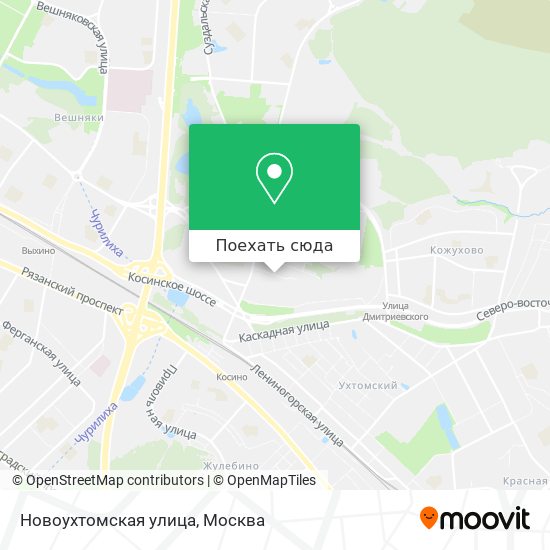 Карта Новоухтомская улица