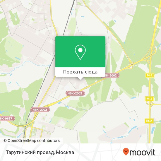 Карта Тарутинский проезд