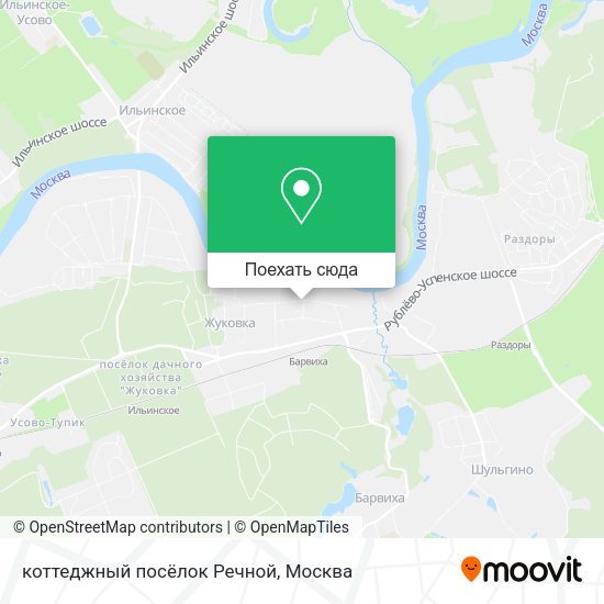 Карта коттеджный посёлок Речной