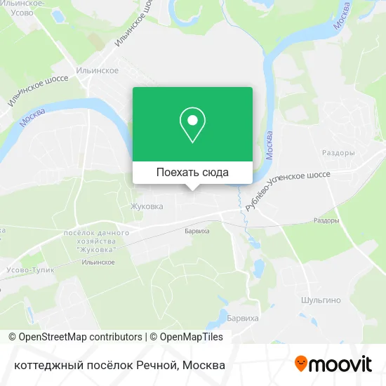 Карта коттеджный посёлок Речной
