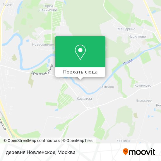 Карта деревня Новленское