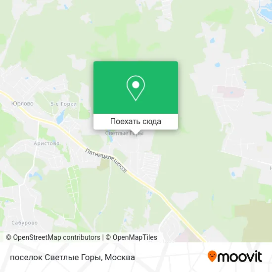 Карта поселок Светлые Горы