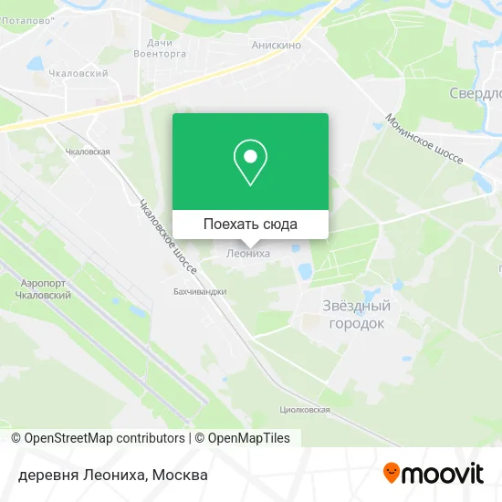 Карта деревня Леониха