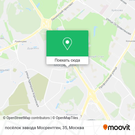 Карта посёлок завода Мосрентген, 35