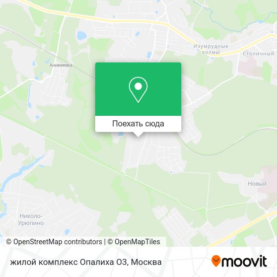 Карта жилой комплекс Опалиха О3