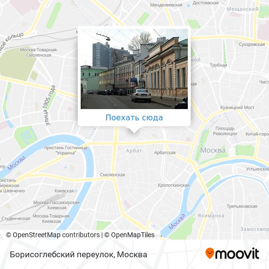 Карта Борисоглебский переулок