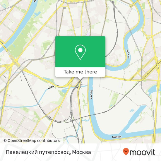 Карта Павелецкий путепровод