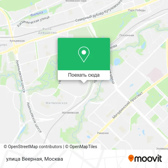 Карта улица Веерная