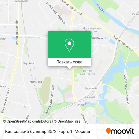 Карта Кавказский бульвар 35 / 2, корп. 1