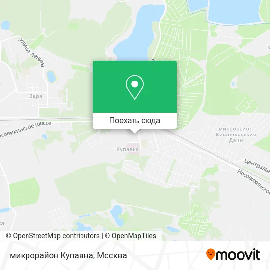 Карта микрорайон Купавна